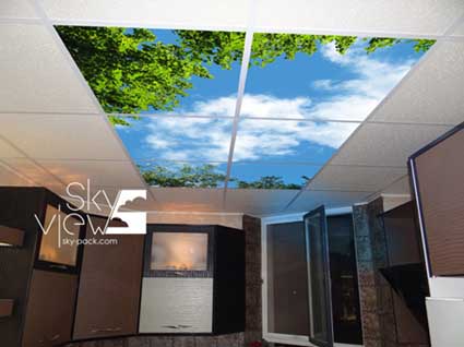 شرکت آسمان نما تولید کننده سقف کاذب تصویر دار و آسمان مجازی