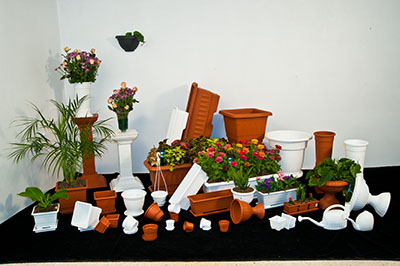 انواع گلدان - گلدانهای پلاستیکی گلپونه