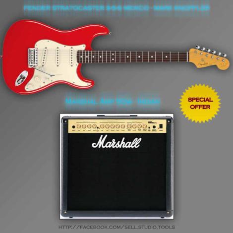 گیتار الکتریک Fender Stratocaster Mexico - Mark Knopfler