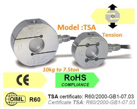 لود سل کششی فشاری استاندارد، Model : TS, 10kg to 7.5 ton