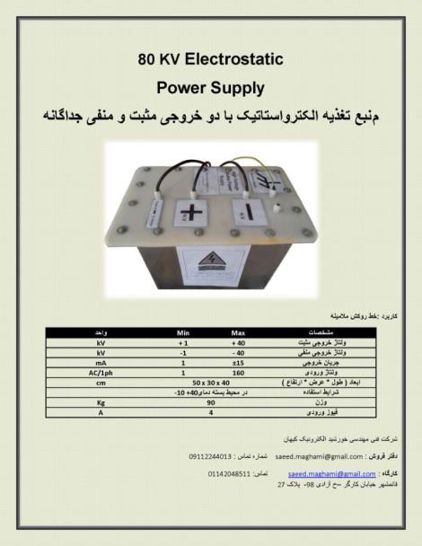 استاتیک های ولتاژ برای خط روکش ملامینه