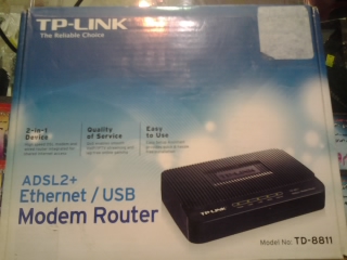 مودم ADSL 2+  مارک TP-LINK آکبند مدل TD-8811 