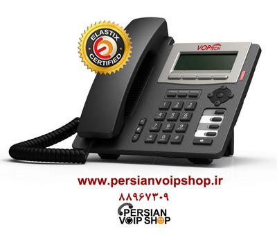 فروش تلفن تحت شبکه وپ تک VOPTECH IP PHONE –IP20 