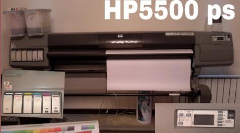 پلاتر HP5500PS با 6منبع جوهر و عرض 1.90