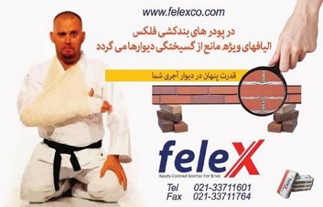 پودر بندکشی آماده رنگی فلکس Felex