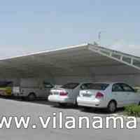 اجرای پارکینگ با سقف یو پی وی سی upvc با زیرسازی کامل