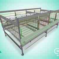 قفس قابل تجهیز مرغ تخم گذار 