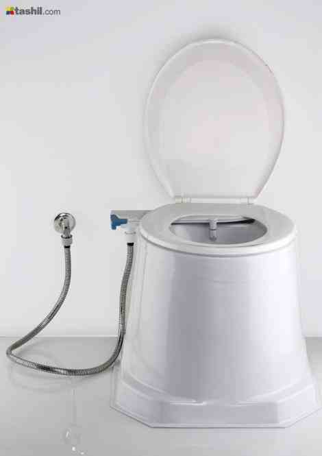 توالت فرنگی سیار با شیر خود شور