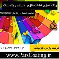 رنگ آمیزی  قطعات فلزی ، پلاستیک و شیشه با رنگ پایه آب آلمانی