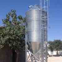 سیلوهای فلزی ذخیره غلات