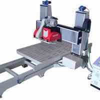دستگاه CNC سه محور پروفیل زن سنگ دو دیسک دروازه ای