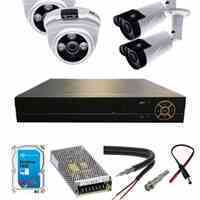 پکیج4تایی دوربین مداربسته+DVR+هارد500گیگ