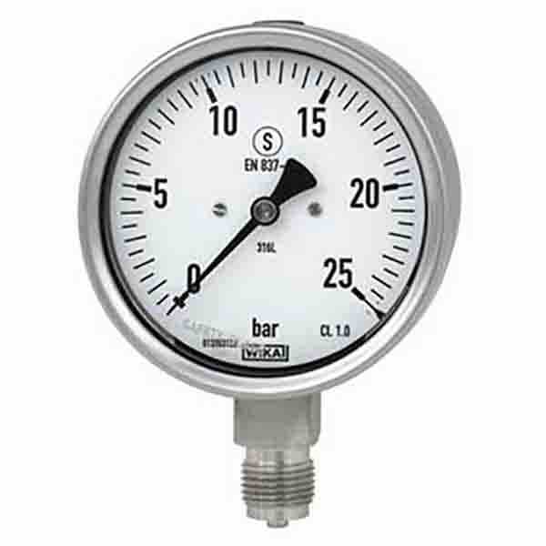 فشار سنج تمام استیل ویکا 25 بار pressure gauge Stainless steel 