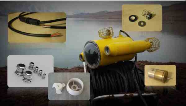 طراحی، ساخت و تامین زیرسیستم های ROV (ربات زیرسطحی)