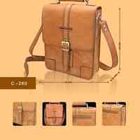 کیف اداری عمودی چرم دست دوز C-260