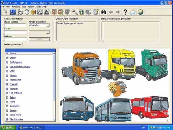 نرم افزار اطلاعات تعمیرگاهیMulti Scania 10 2016