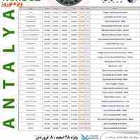 تور6شب آنتالیا ترکیه برای فروردین با پرواز ایران ایر