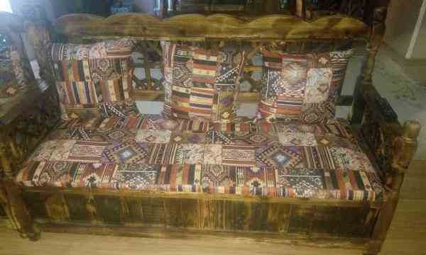 مبلمان چوبی سنتی هفت نفره