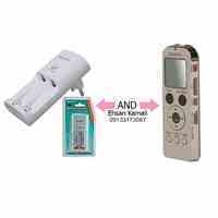 دستگاه ضبط صدای خبرنگاری حرفه ای سونی به همراه شارژر باطری مدل ICD-UX523F