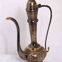گلدان و گلابپاش برنزی