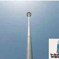 ساخت و نصب انواع برج نوری ( روشنایی ) و برج پرچم مرتفع توسط گروه صنعتی پردیس سازان برق صبا