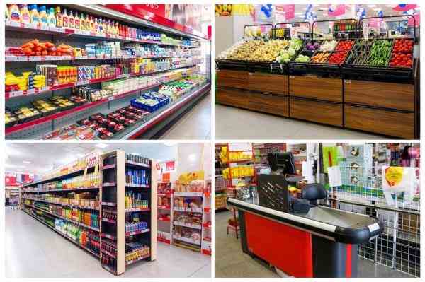 تجهیزات فروشگاهی - یخچال فریزر سوپر مارکتی - قفسه سوپر مارکتی