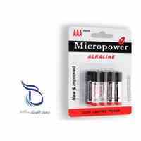 باتری نیم قلمی 4 عددی آلکالاین میکروپاور MICROPOWER