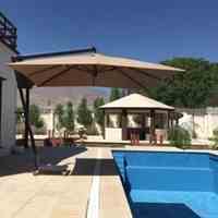 سایبان پایه کنار ویلایی مربع 