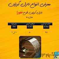 نازل کرتین طرح فلورا مدل 5