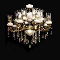 لوستر آمیتیس سرامیک 8شاخه 16 شعله 