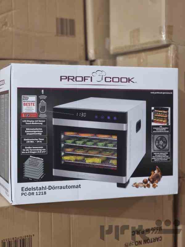 میوه خشک کن حرفه ای  و صنعتی  Proficook  محصول 2021  مدل PC-DR 1218