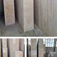 سنگ پله آباده مرمریت کرم طلایی