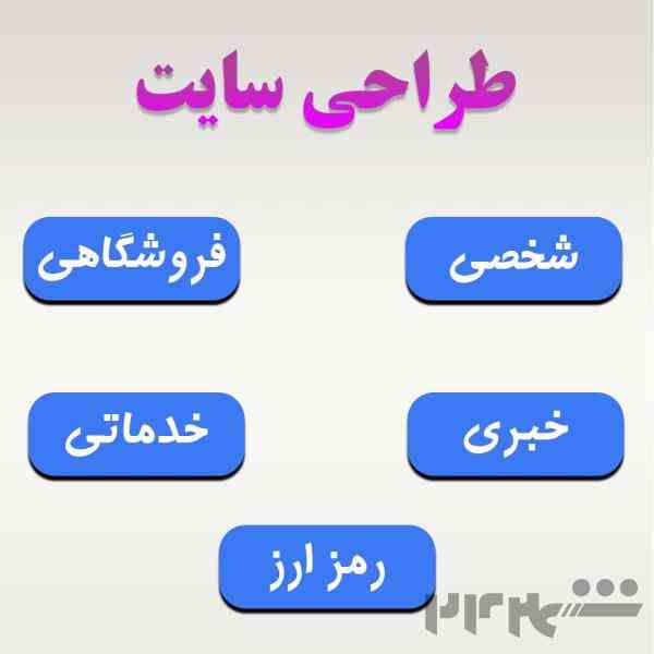 طراحی انواع سایت