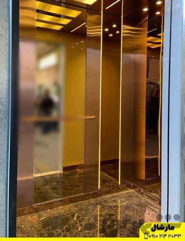 سنگ کف کابین آسانسور طبیعی و معرق