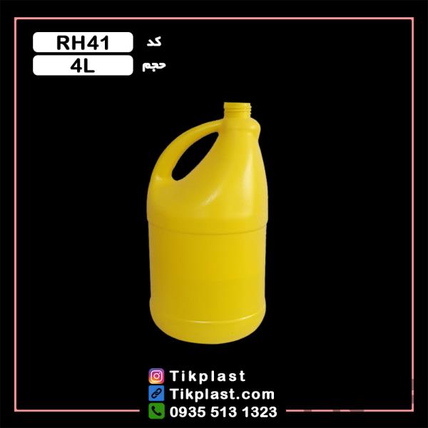 بطری وایتکس 4 لیتری پلی اتیلن طرح تاژ ( رنگبندی دلخواه )