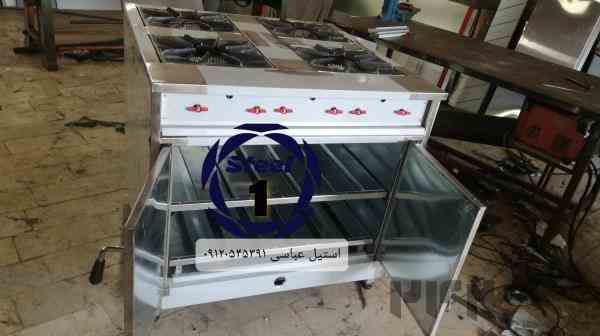 اجاق چهار شعله فردار  استیل 