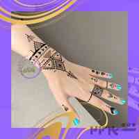 لوندر حنا : طراحی با حنا روی بدن، تتو موقت، آموزش نقش حنا، طرح حنا ( Lavender Henna )