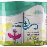 دستمال کاغذی  توالت ایفانا  بسته ی 4
