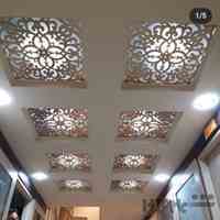 سقف کاذب- تایل های cnc (معرق) و آسمان مجازی سافیت به همراه سازه- تولید، فروش و اجرا  