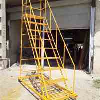 نردبان متحرک چرخدار صنعتی