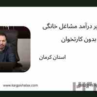 مالیات بر درآمد مشاغل خانگی بدون کارتخوان 