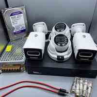 پکیج دوربین مدار بسته فلزی دید در شب رنگی همراه با نصب و اجرا