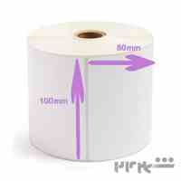 لیبل کاغذی 100 × 80