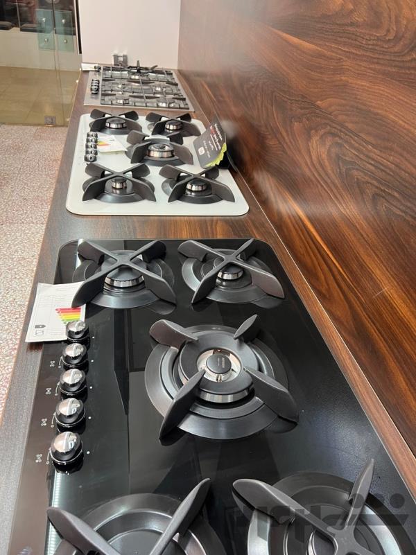 اجاق گاز رومیزی صفحه ای استیل شیشه ای