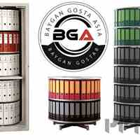 کمد بایگانی دوار فلزی ۴ و ۵ طبقه 