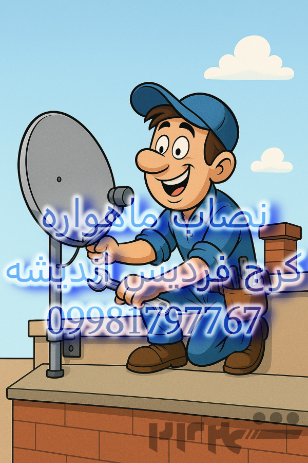 نصاب آنتن ثابت و گردان در کرج فردیس اندیشه 09981797767