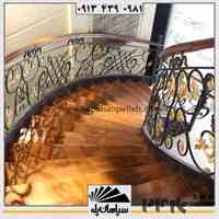 طراحی و ساخت پله فلزی گرد و پله پیچ 