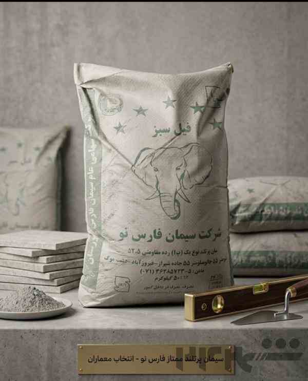 سیمان فیروز اباد قیمت عمده 200 کیسه به بالا