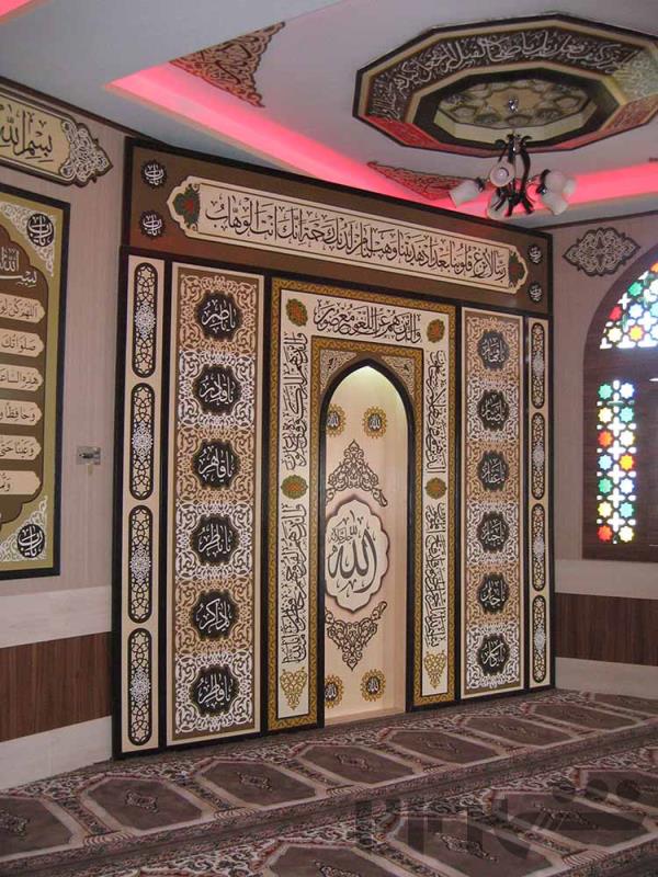 محراب نمازخانه محراب مسجد محراب آماده محراب پیش ساخته تمام معرق برجسته