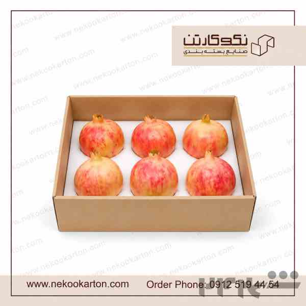 کارتن انار صادراتی،  لیبل انار